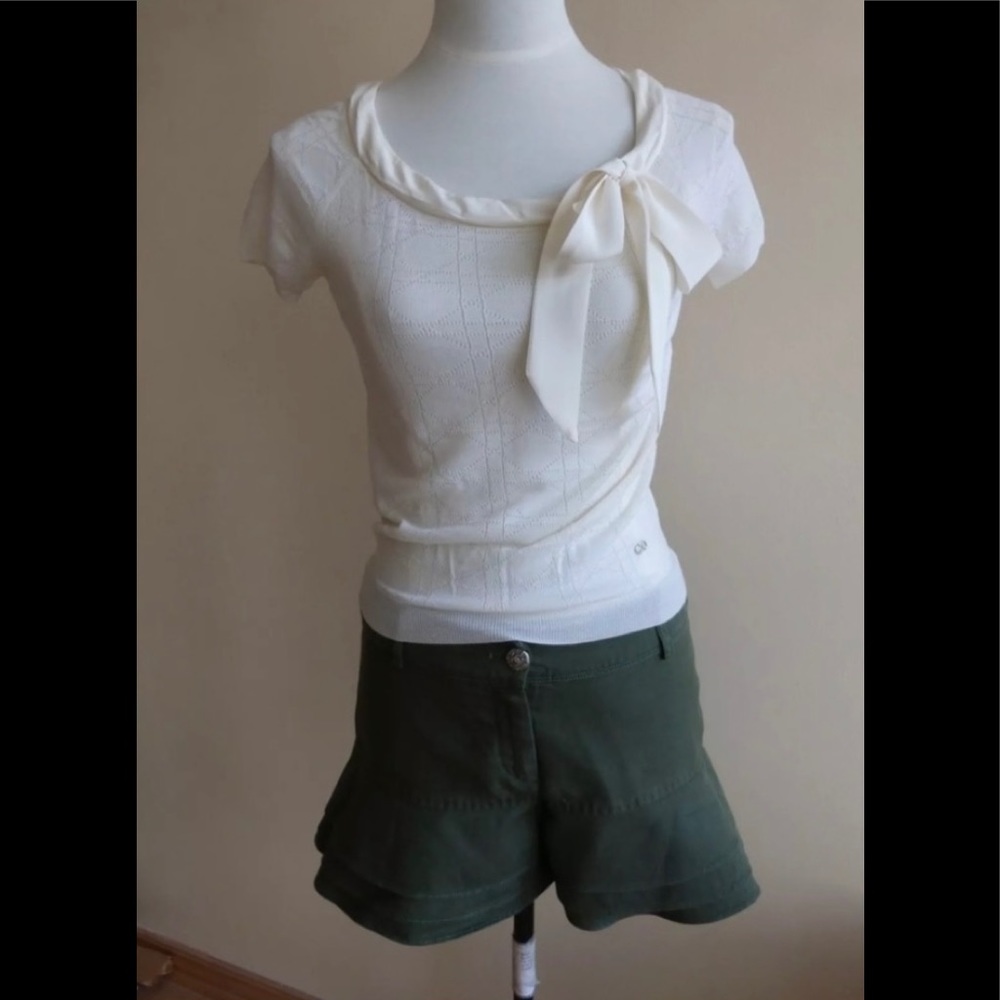 NWT Auth DIOR knitted Blouse/top sz 6 USA/38 France